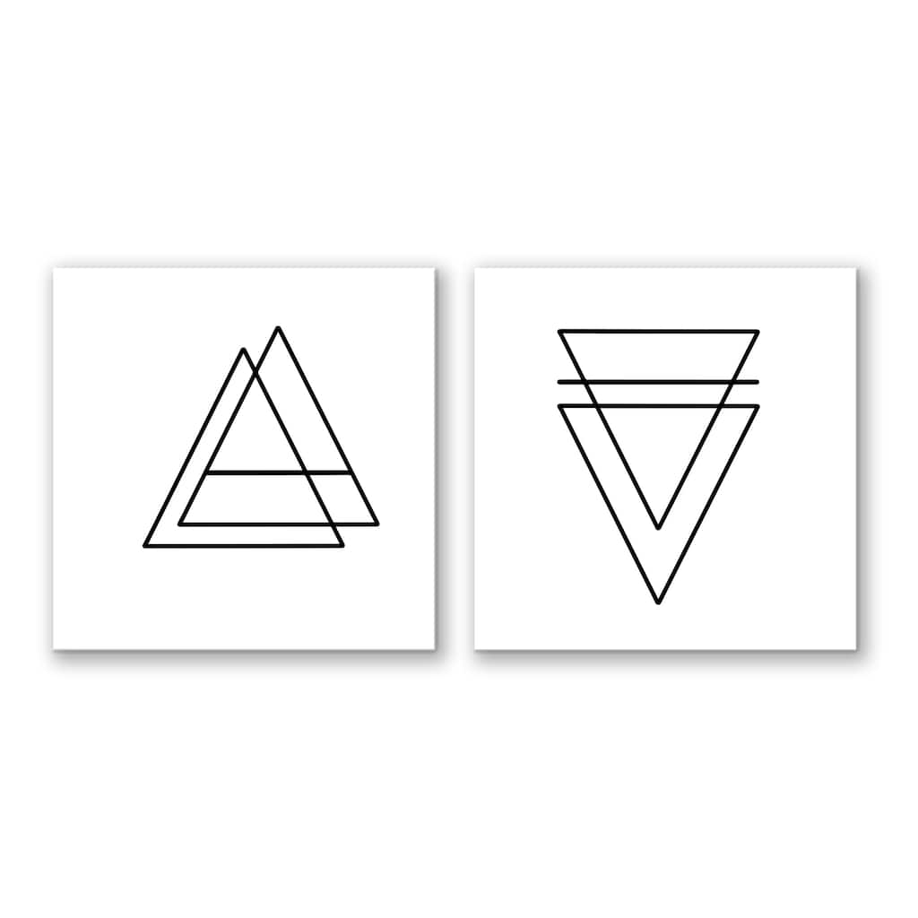 'Ink.Letter.Love XV & XVI' Wrapped Canvas Wall Art Set by Corey Morrow