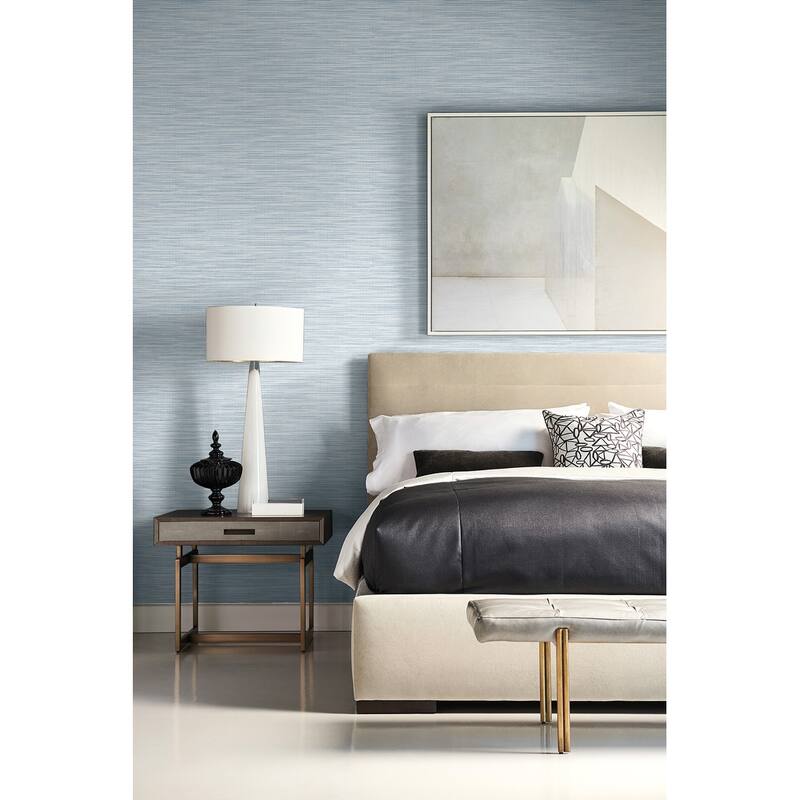Seabrook Designs Lillian August Reef Stringcloth Unpasted Wallpaper