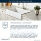 preview thumbnail 5 of 3, Parker QuickFit Drop-in Farmhouse Fireclay 33.85 in. 3-Hole Double Bowl Kitchen Sink in Crisp White