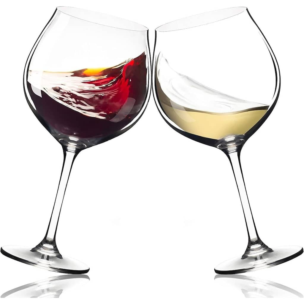 Set of 2 Oversized 25 oz Red Wine Glasses