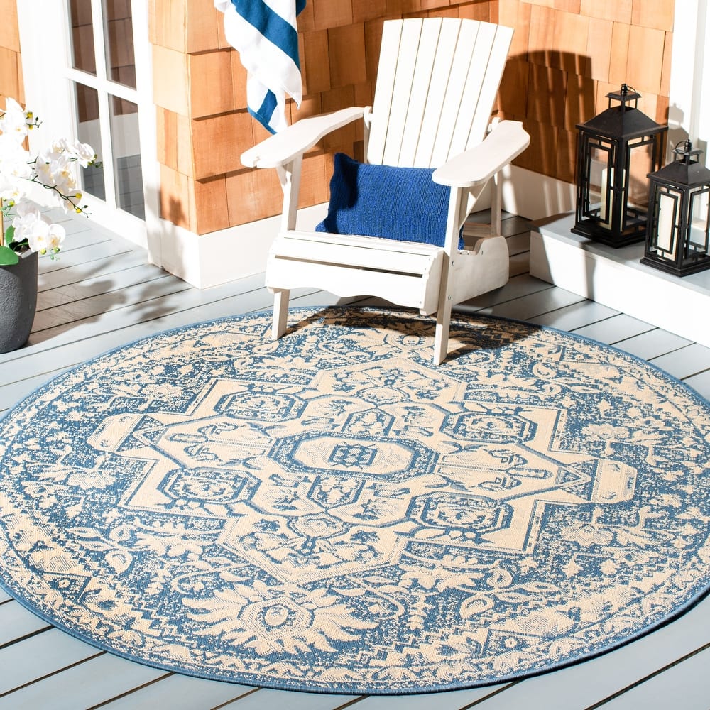 SAFAVIEH Beach House Caoimhe Indoor/ Outdoor Patio Backyard Rug