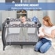 preview thumbnail 21 of 22, 3-in-1 Baby Playard with Bassinet, Changing Table Music Toy Included Carry Bag for Newborn to Toddler