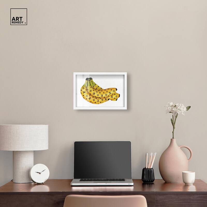 Fashion Bananas III Shadowbox by Art Remedy
