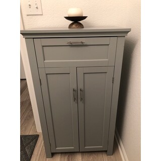 RiverRidge Somerset Collection Two-Door Floor Cabinet, Grey