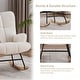 preview thumbnail 17 of 18, FERPIT Rocking Accent Chair Teddy Upholstered Glider Nursery Accent Chair Padded Seat with High Backrest for Living Room