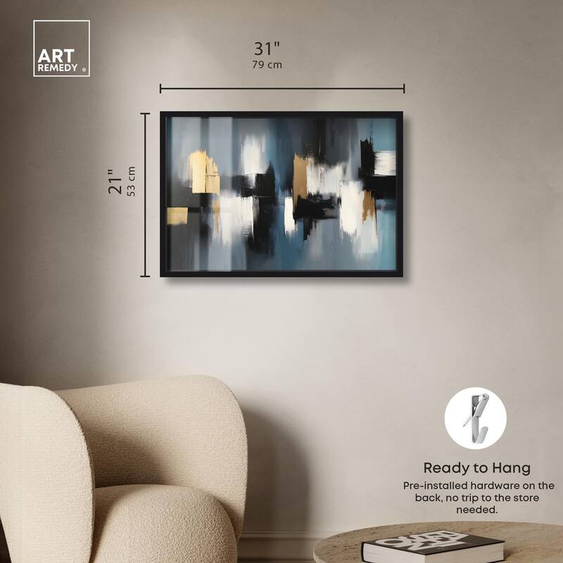 Within Blues Shadowbox by Art Remedy