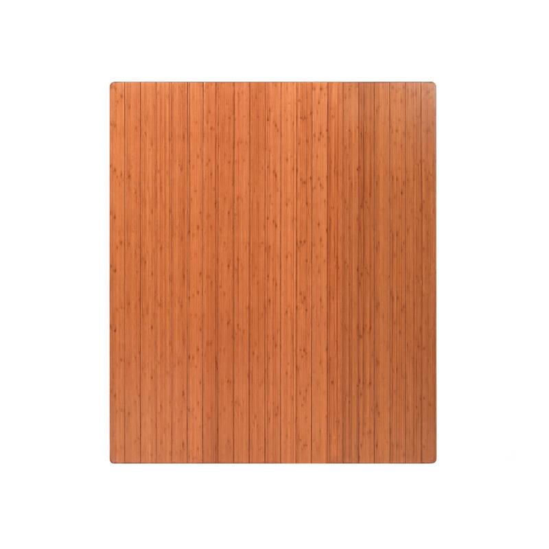 Jani Eco Bamboo Roll-up Rectangular Chair Mat - Durable,Eco-Friendly Chair Mat