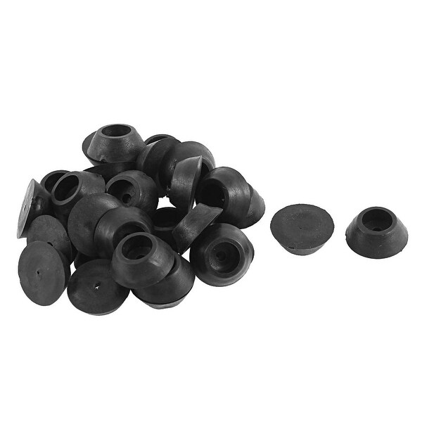 Cone Shape Furniture Table Chair Leg Tips Pad Floor Protector 20mmx8mm 30pcs