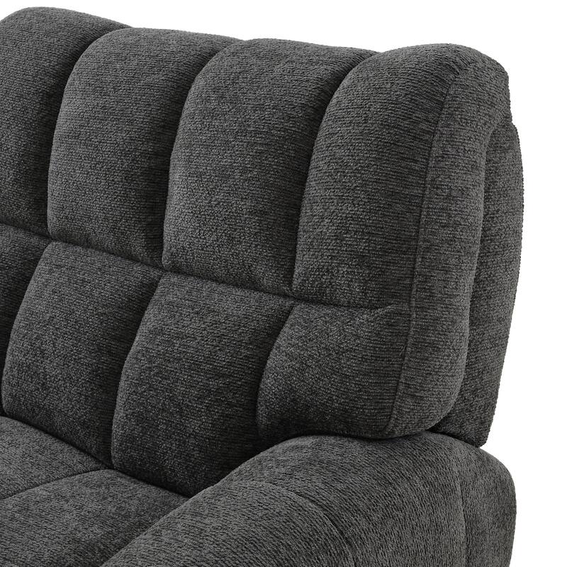 Furniture of America Aurei Modern Reclining Sectional with Console and USB Ports