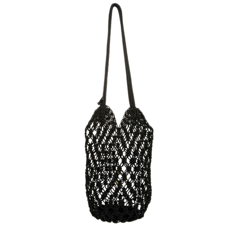 Saint Laurent Large Crochet Shopper Tote Bag