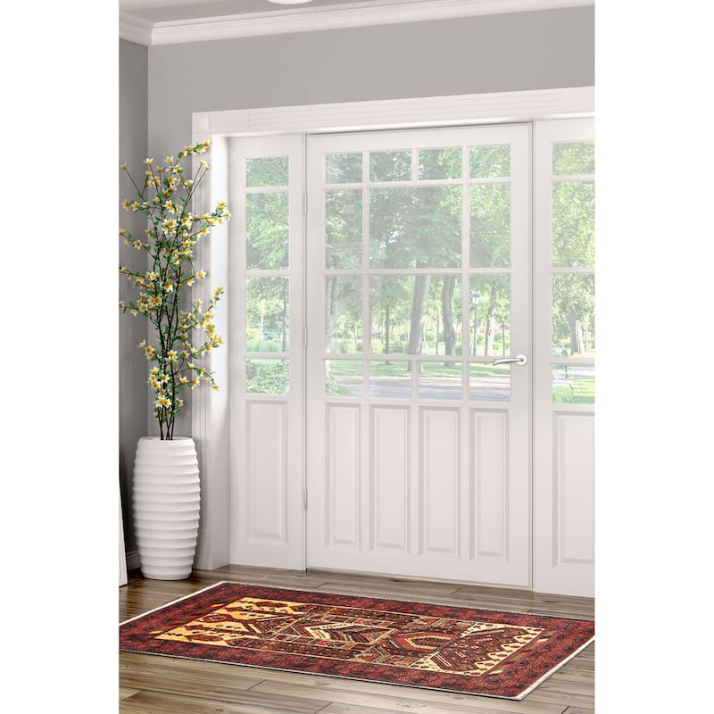 ECARPETGALLERY Hand-knotted Teimani Light Brown Wool Rug - 2'9 x 4'8