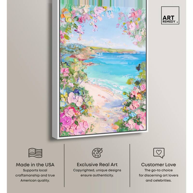 Hillside Harbor View II Canvas by Art Remedy