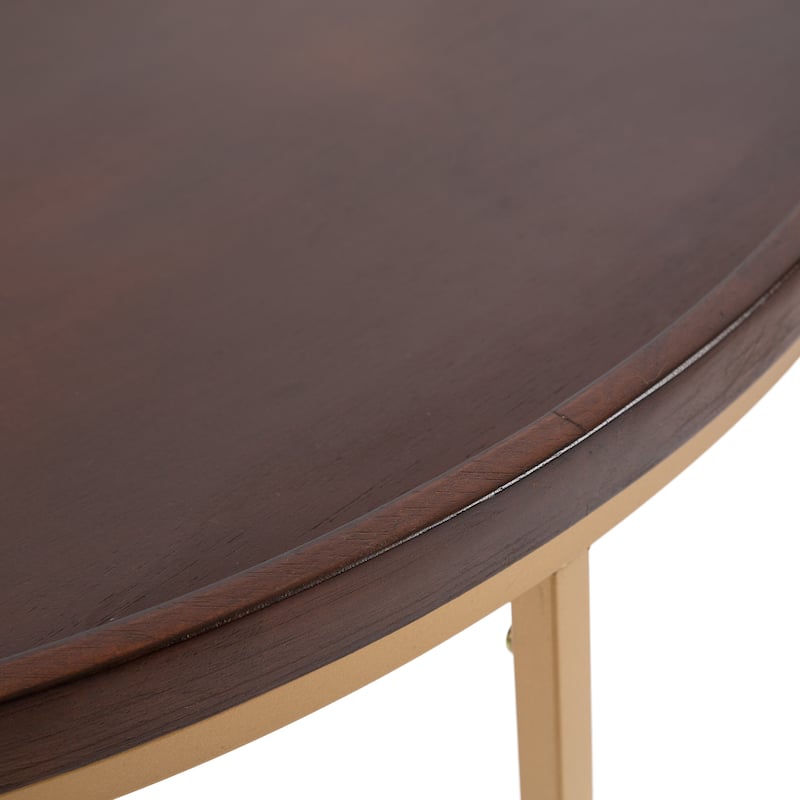Kate and Laurel Dorrah Half-Circle Console Table