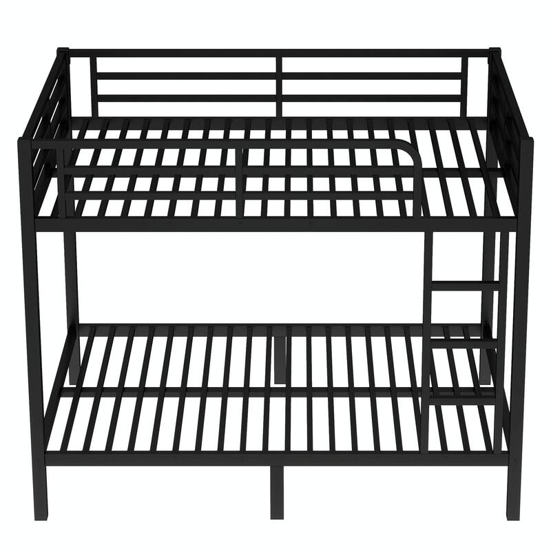 Metal Bunk Bed for Teens and Adults, Space-Saving, Noise-Reduced