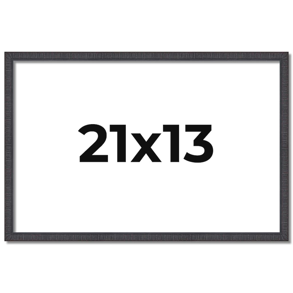 21x13 Frame Brown Picture Frame - Complete Modern Photo Frame Includes