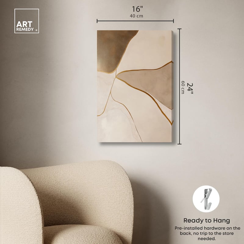 Taupe Terrain II Canvas by Art Remedy, Gallery Wrapped