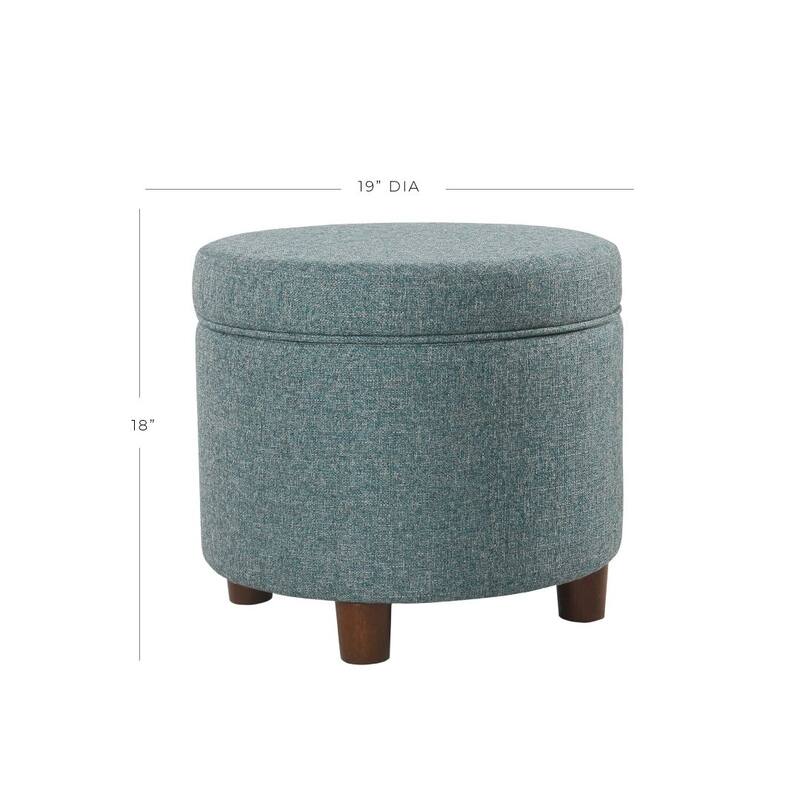Porch & Den Parkchester Round Storage Ottoman
