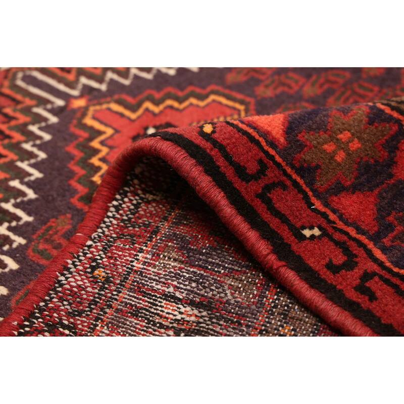 ECARPETGALLERY Hand-knotted Andelz Dark Red Wool Rug - 3'3 x 4'9