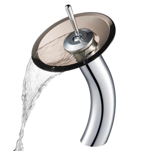 KRAUS Waterfall Vessel Bathroom Faucet Chrome