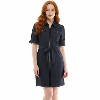 Nanette Lepore Belted Shirt Dress
