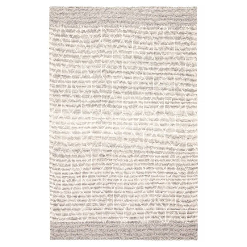 ECARPETGALLERY Braid weave Sienna Grey Wool Rug - 5'0 x 7'10 - Grey - 5'0 x 7'10