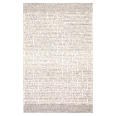 ECARPETGALLERY Braid weave Sienna Grey Wool Rug - 5'0 x 7'10