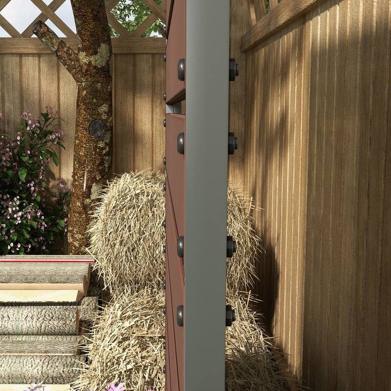 Raised Garden Bed, Slatted Trellis, for Climbing Plant Herb Vegetable