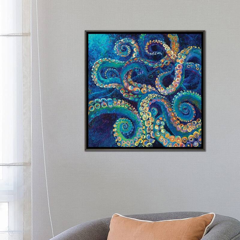 iCanvas "Tentacollage II" by Iris Scott Framed
