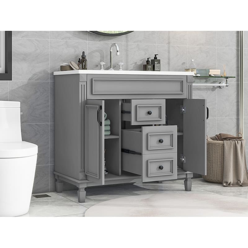 36'' Bathroom Vanity with Top Sink