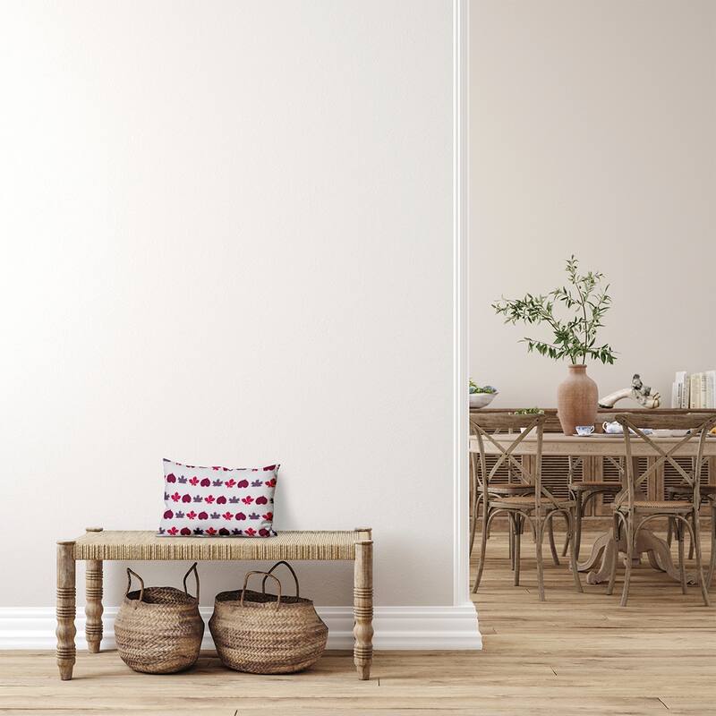 Leaf Stripe Accent Pillow