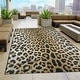 preview thumbnail 1 of 18, Dream Decor Rugs Gelato Jungle Leopard Black Beige Outdoor Area Rug 2'3" x 3'11"