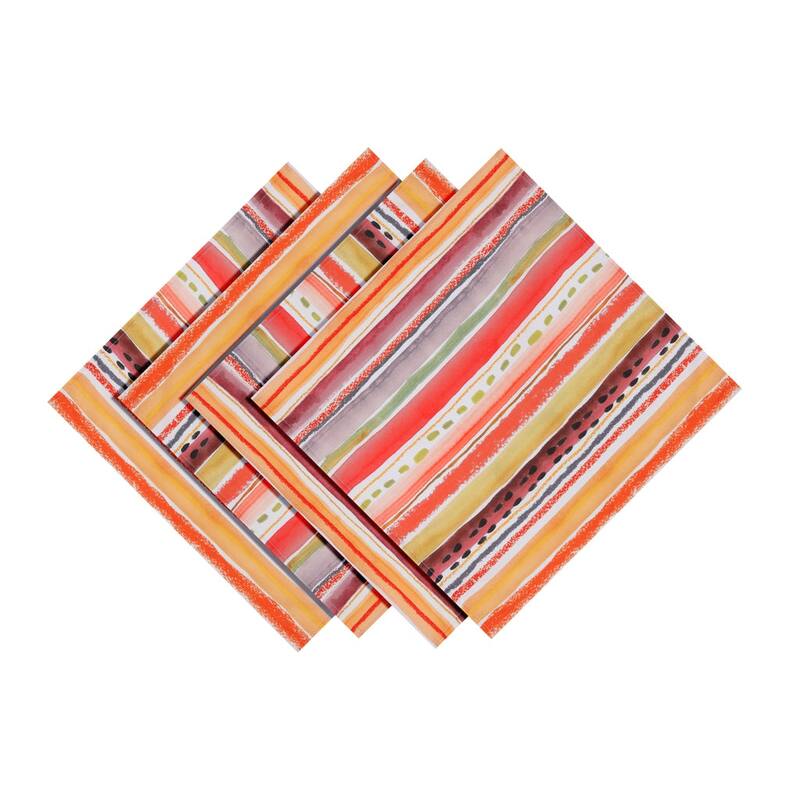 Laural Home Harvest Snippets Napkin Set of 4 - 20" x 20"