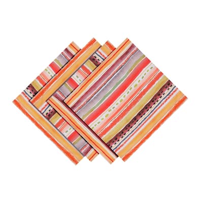 Laural Home Harvest Snippets Napkin Set of 4 - 20" x 20"
