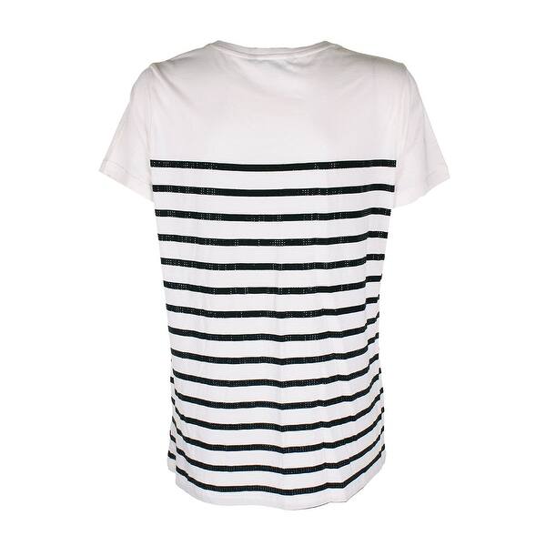 Shop Lauren Ralph Lauren Winter Cream Black Short Sleeve Stud