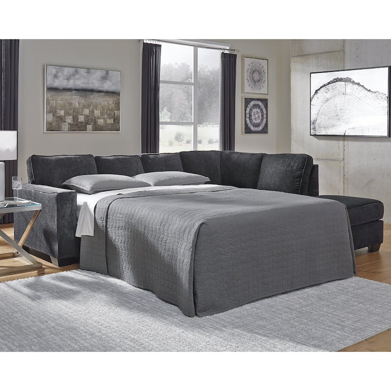Signature Design by Ashley Altari 2-Piece Sleeper Sectional with Chaise - 110"W x 90"D x 37"H