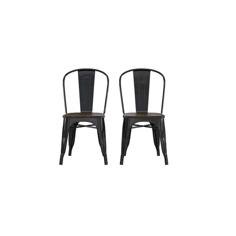 Avenue Greene Filipa Metal Dining Chair, Set of 2 - N/A