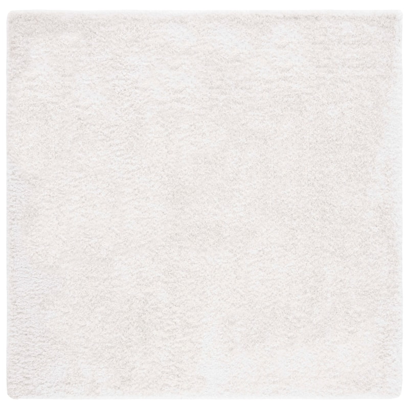 SAFAVIEH Malibu Handmade Ruthe Shag Casual Rug - 7' Square - White