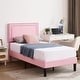 preview thumbnail 47 of 70, Kids Bed Frame, Height Adjustable Upholstered Bed, Twin Size Bed Set of 2