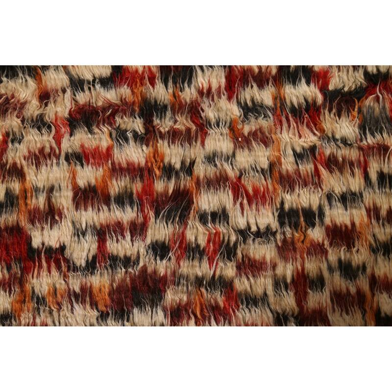 Hand Knotted Oriental 100% Wool Carpet Tribal Tribal Beige & Ivories Moroccan Area Rug - 7' 10'' X 5' 4''