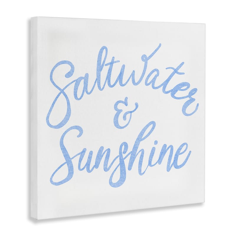 Stupell Minimal Saltwater & Sunshine Canvas Wall Art Design By SunDance Group