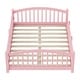 preview thumbnail 33 of 74, Montessori Solid Pine Floor Bed with Full-Length Safety Fence & Slatted Base by Harper&Bright Designs