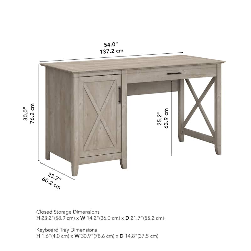 Key West 54W Computer Desk with Storage by Bush Furniture
