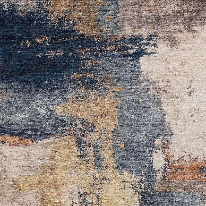 HomeRoots Abstract Transitional Rectangle Outdoor Rug