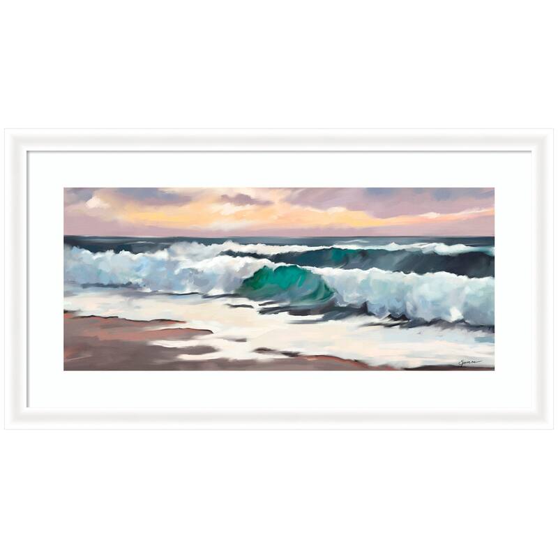 Kate and Laurel Framed Art Roll Tide by Mary Sparrow - 43x24 - White