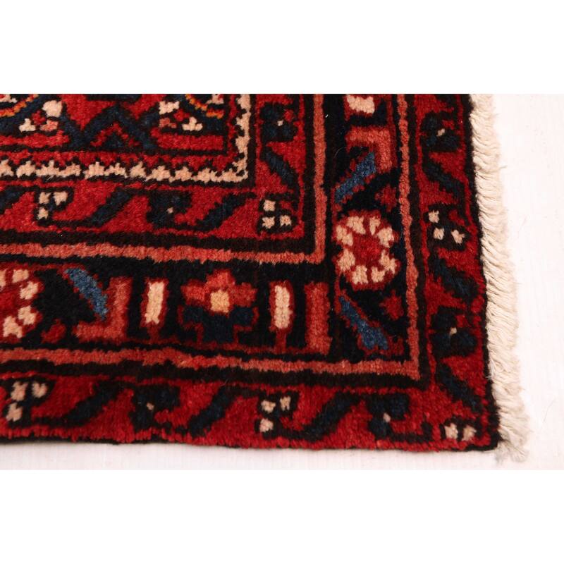 ECARPETGALLERY Hand-knotted Andelz Red Wool Rug - 3'2 x 13'0