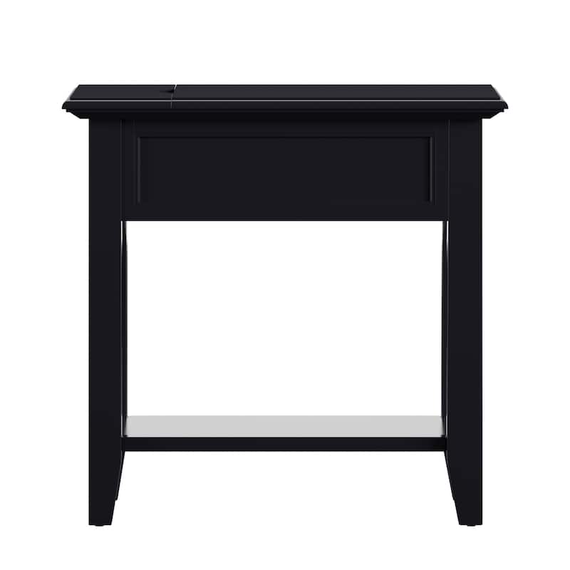 Zayden 1-drawer Side Table with Charging Station by iNSPIRE Q Bold