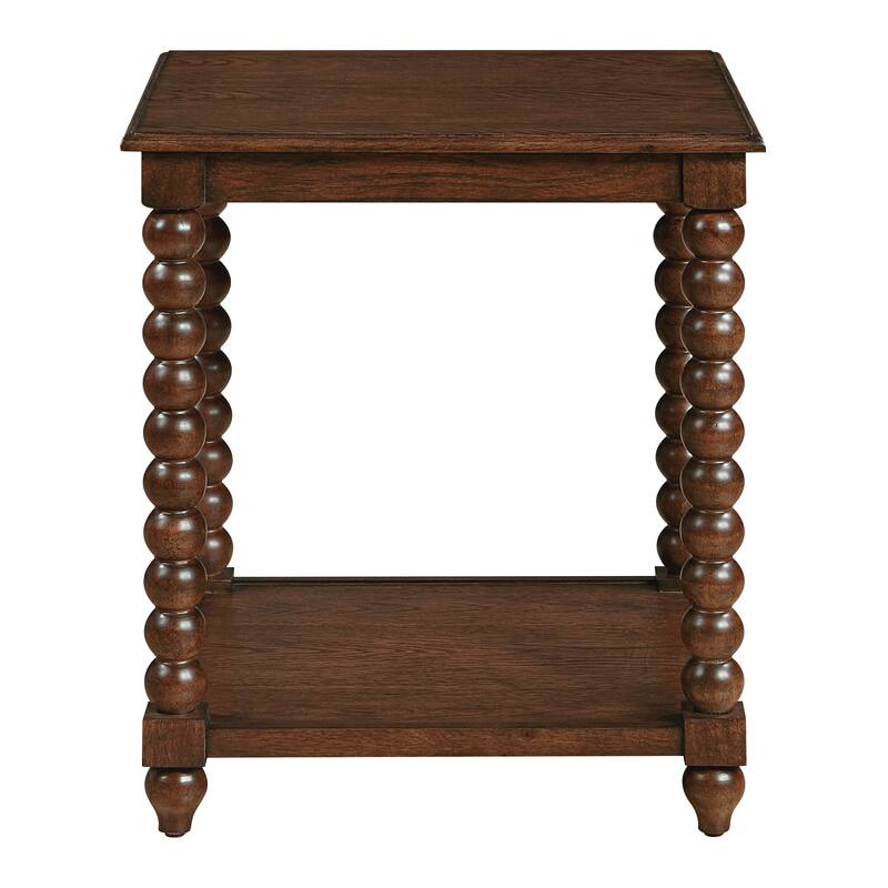 Elise End Table in Black Finish