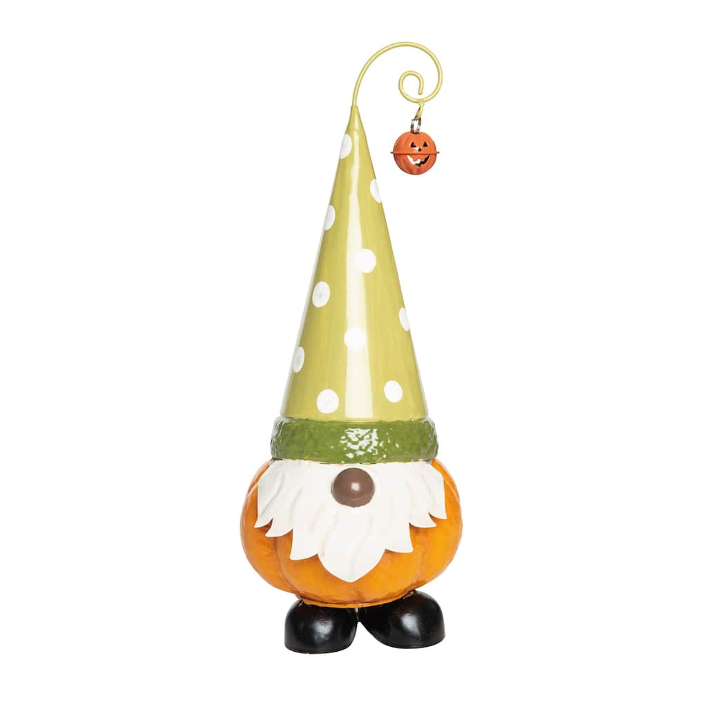 Transpac Metal 13.75 in. Multicolored Harvest Gnome Decoration