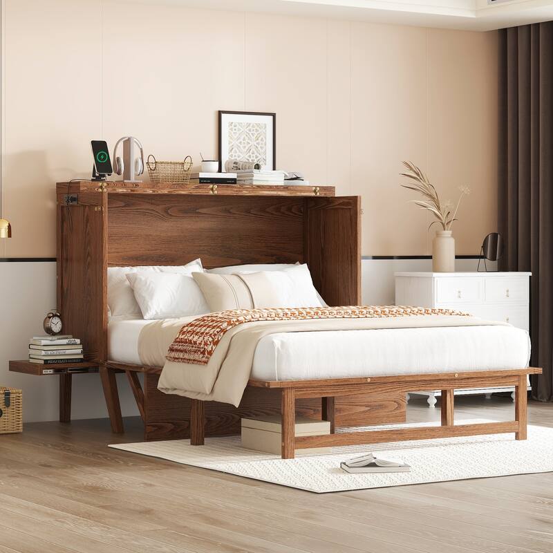 Solid Pine Murphy Cabinet Bed