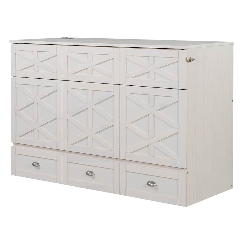 Modern Murphy Bed with Storage Drawers